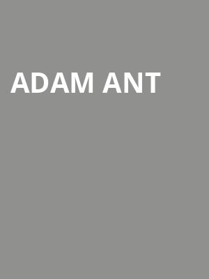 Adam Ant, Eccles Theater, Salt Lake City
